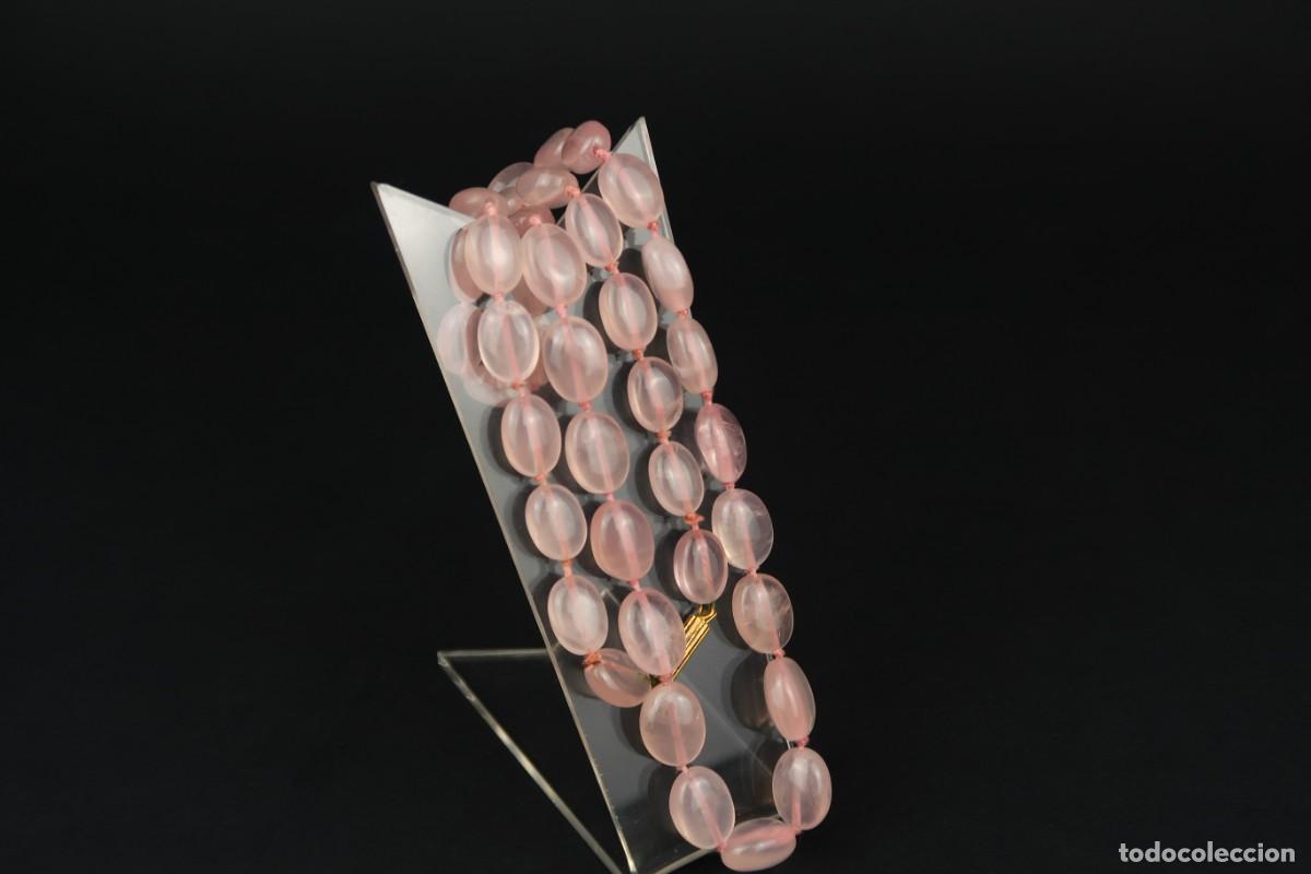 Joyeria: Antiguo Collar de Cuarzo Rosa - Foto 10