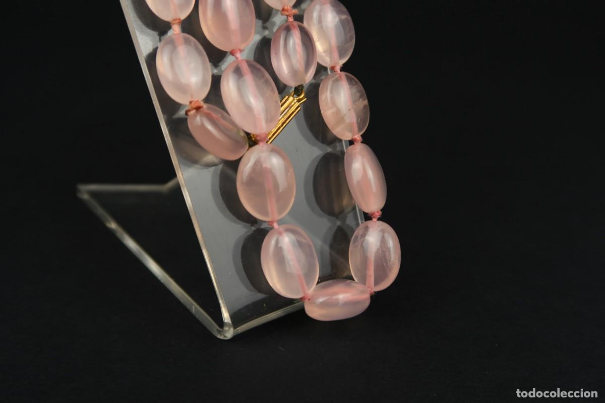 Joyeria: Antiguo Collar de Cuarzo Rosa - Foto 13
