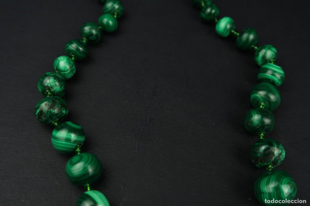 Joyeria: Antiguo Collar de Malaquita - Foto 3