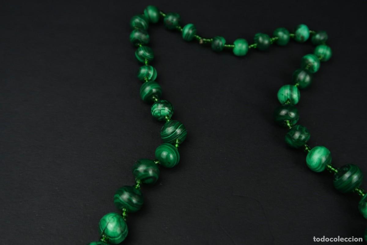Joyeria: Antiguo Collar de Malaquita - Foto 4