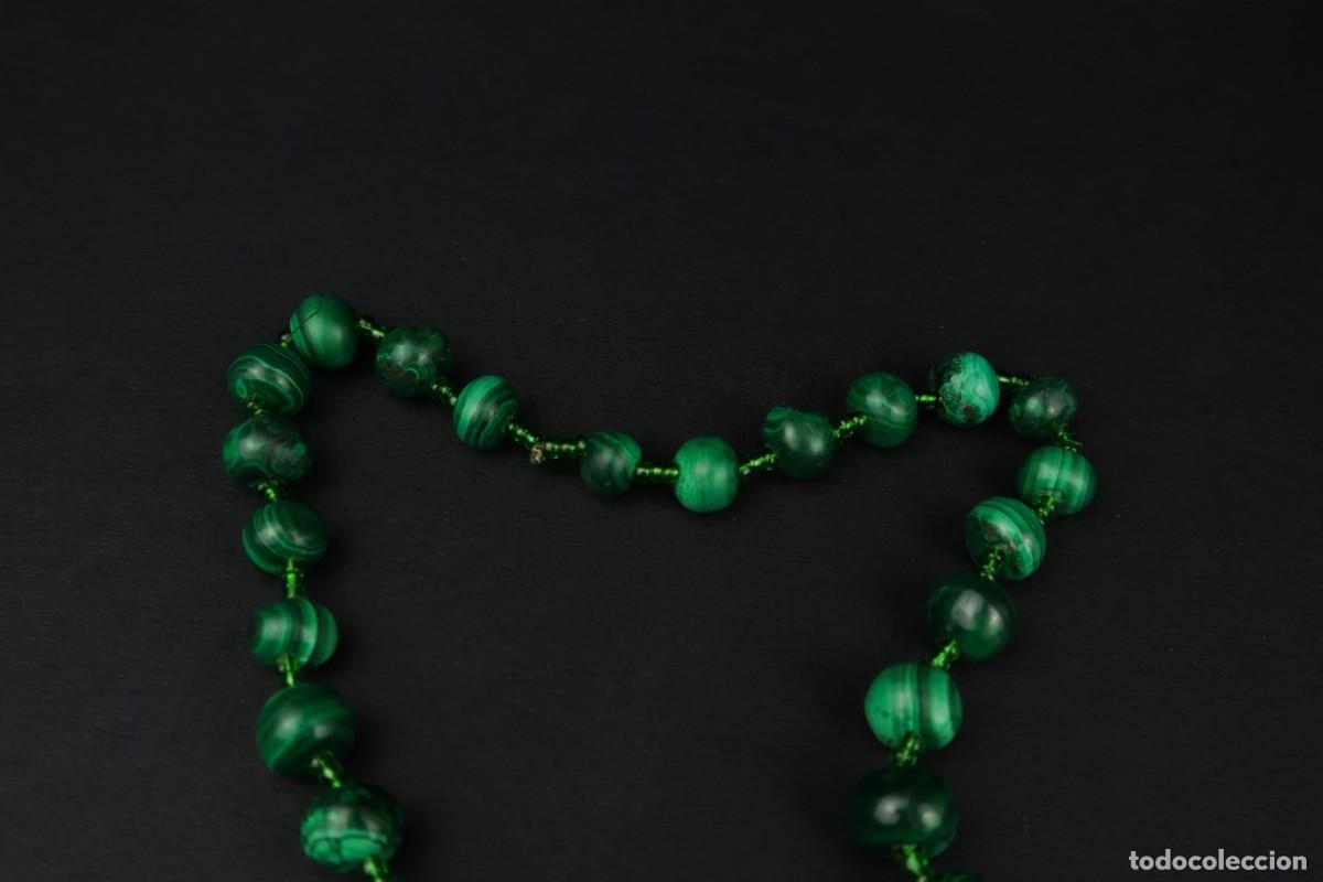 Joyeria: Antiguo Collar de Malaquita - Foto 5