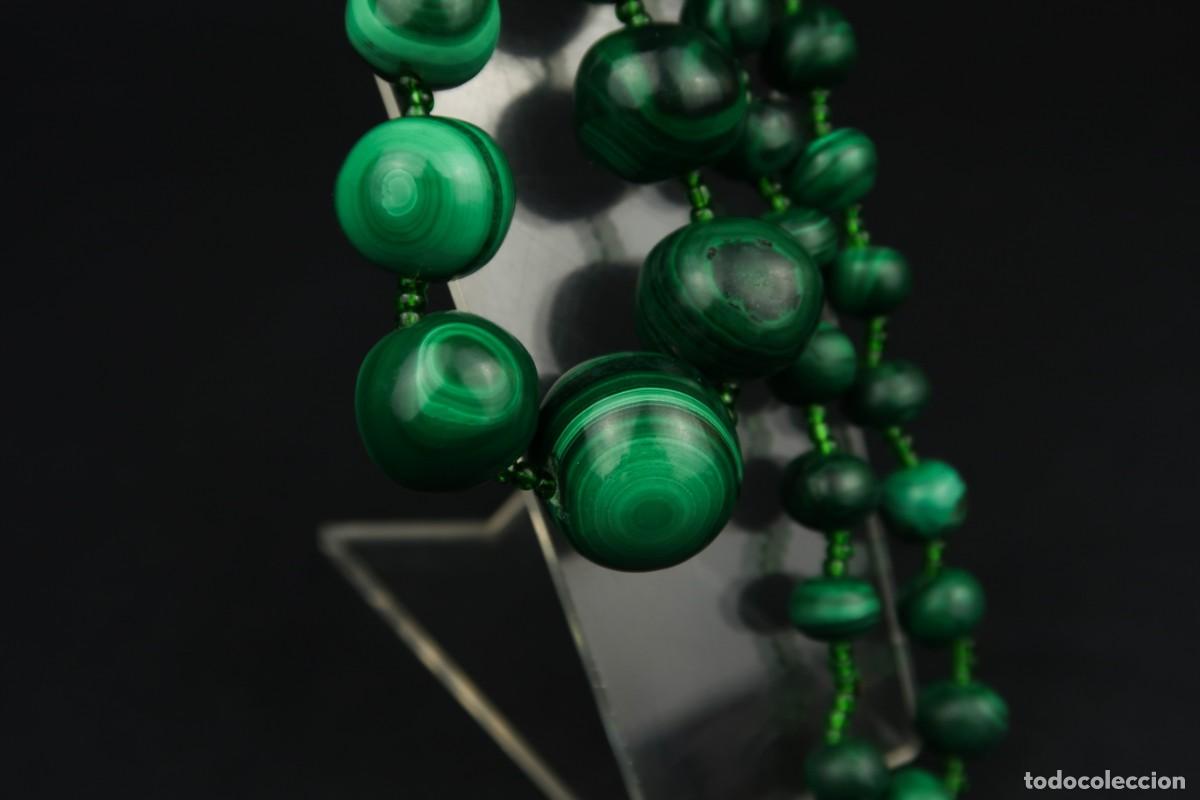 Joyeria: Antiguo Collar de Malaquita - Foto 11