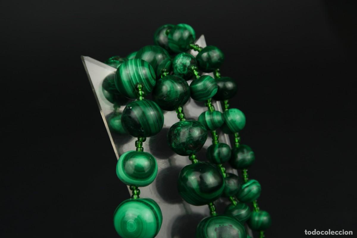 Joyeria: Antiguo Collar de Malaquita - Foto 12