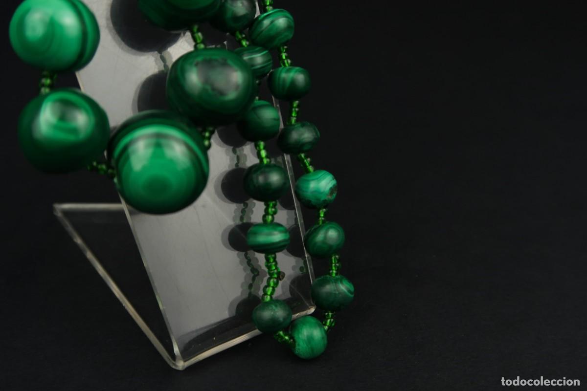 Joyeria: Antiguo Collar de Malaquita - Foto 13