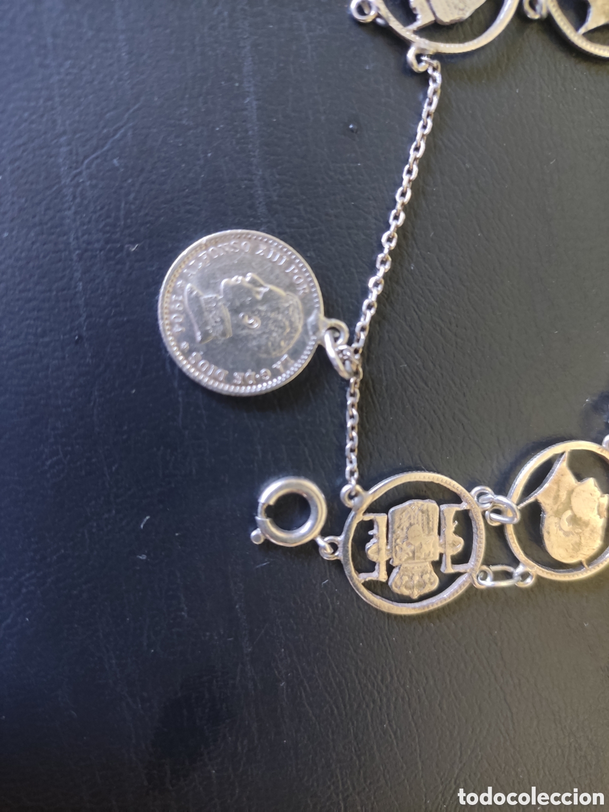 Joyeria: Pulsera de monedas de plata caladas a mano - Foto 3