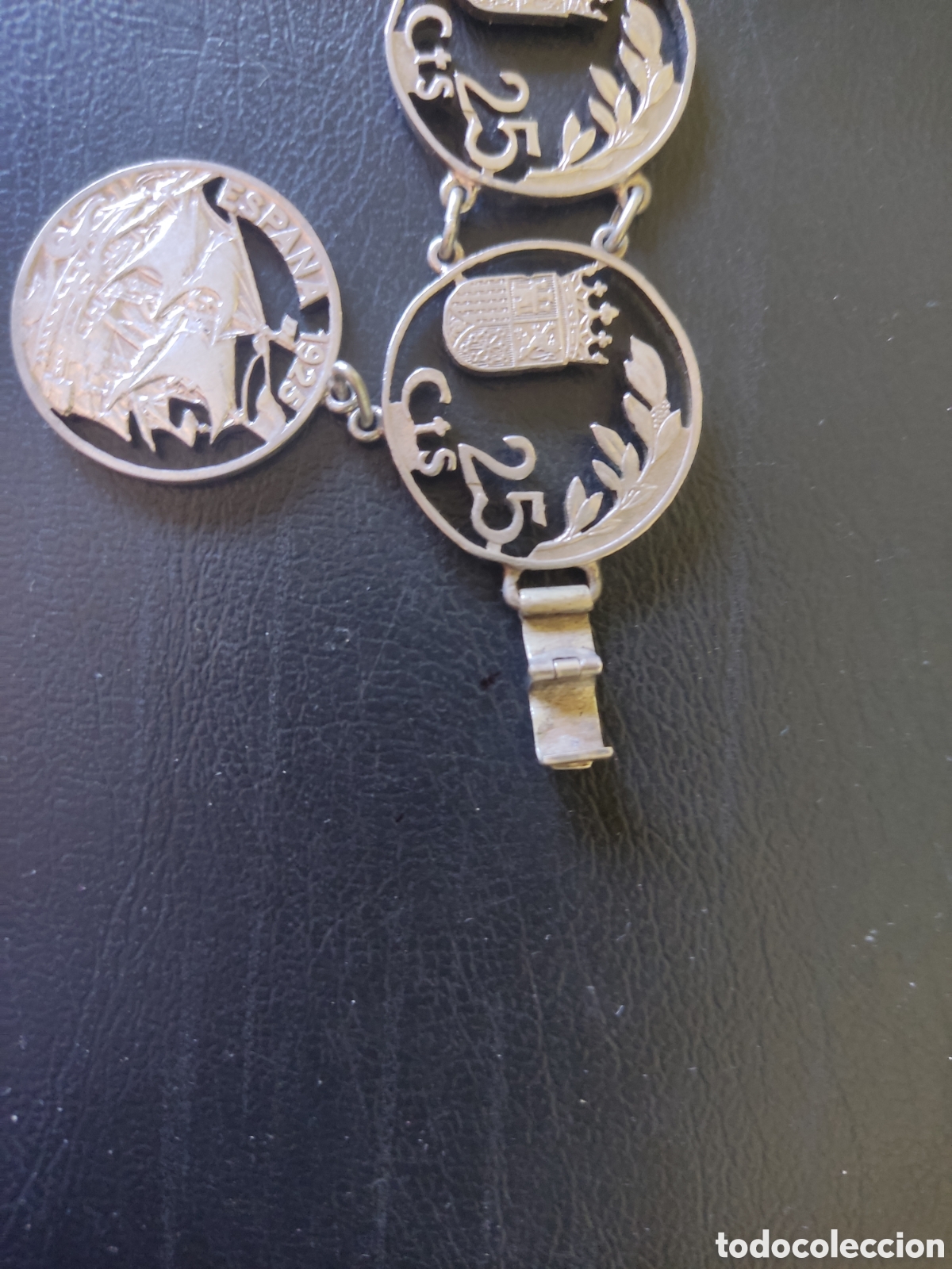 Joyeria: Pulsera monedas de plata caladas a mano - Foto 4