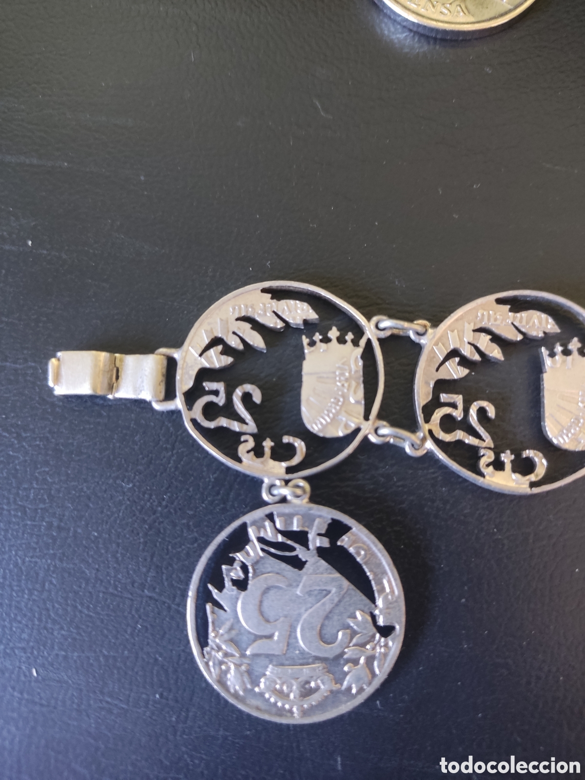 Joyeria: Pulsera monedas de plata caladas a mano - Foto 5