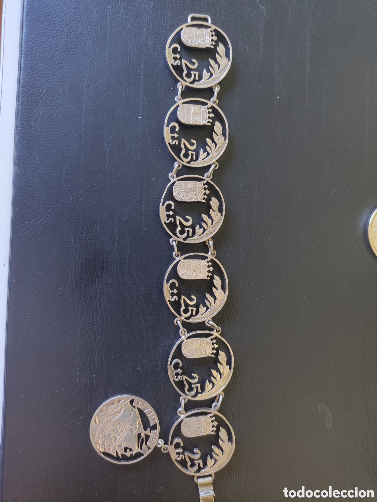 Joyeria: Pulsera monedas de plata caladas a mano - Foto 1