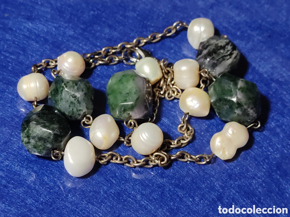 Joyeria: Collar de perlas y pedrer&iacute;a.Vintage. - Foto 3