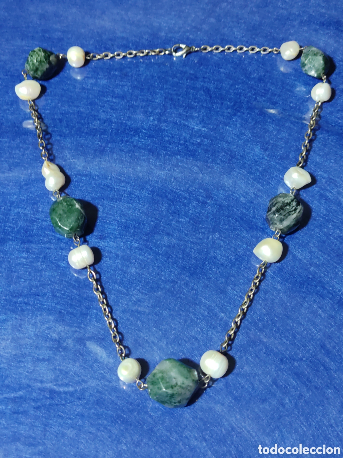 Joyeria: Collar de perlas y pedrer&iacute;a.Vintage. - Foto 1