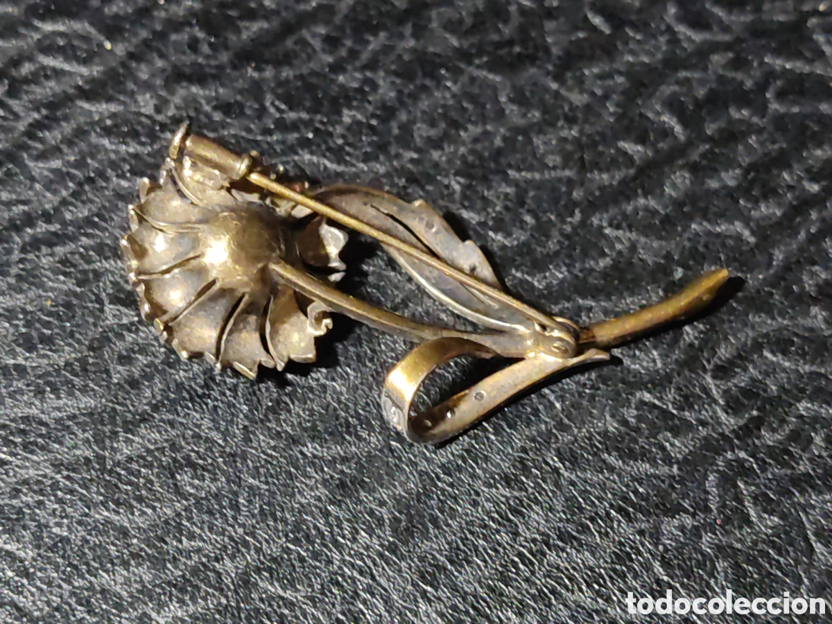 Joyeria: Broche flor con perla.Vintage. - Foto 5