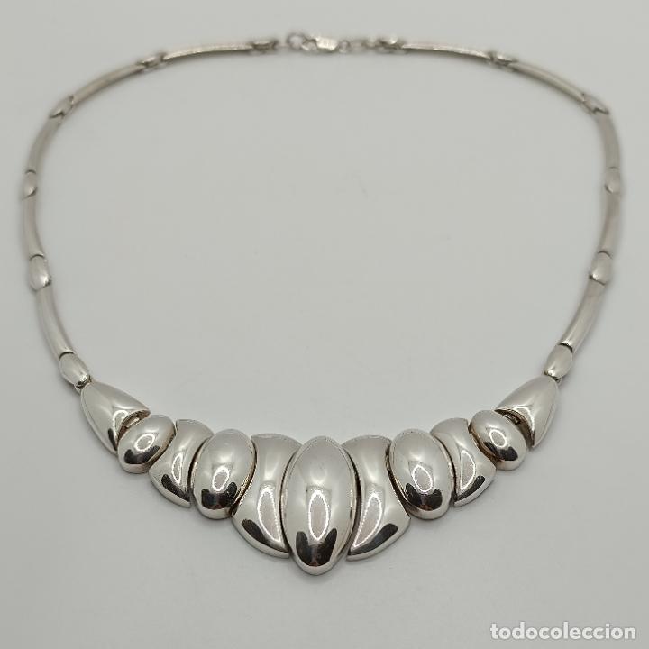 Joyeria: Fant&aacute;stica gargantilla de dise&ntilde;o sofisticado en plata de ley 925. - Foto 5