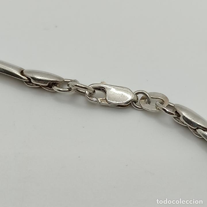 Joyeria: Fant&aacute;stica gargantilla de dise&ntilde;o sofisticado en plata de ley 925. - Foto 6