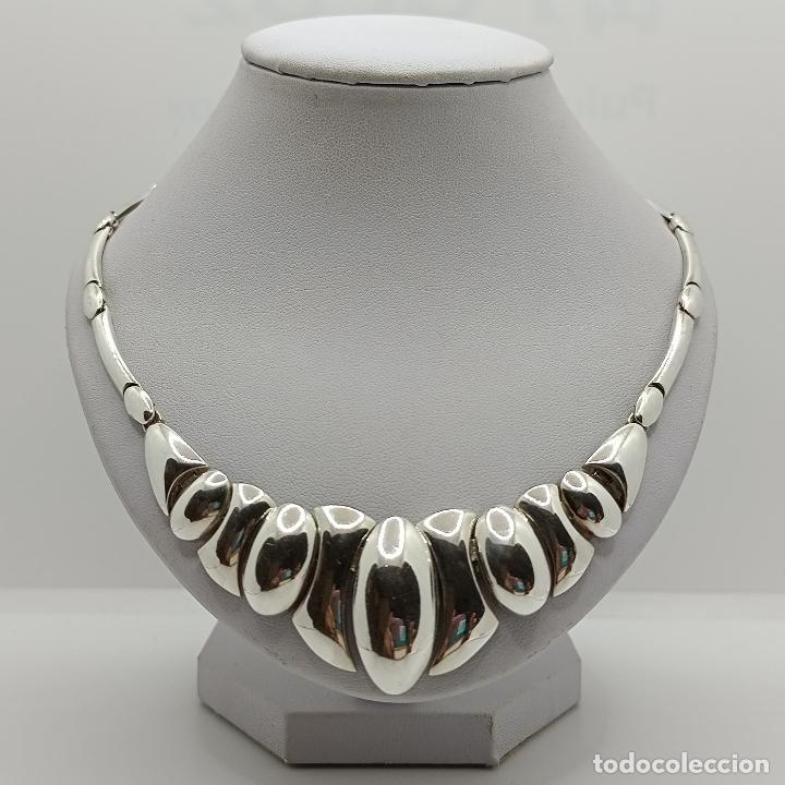 Joyeria: Fant&aacute;stica gargantilla de dise&ntilde;o sofisticado en plata de ley 925. - Foto 1