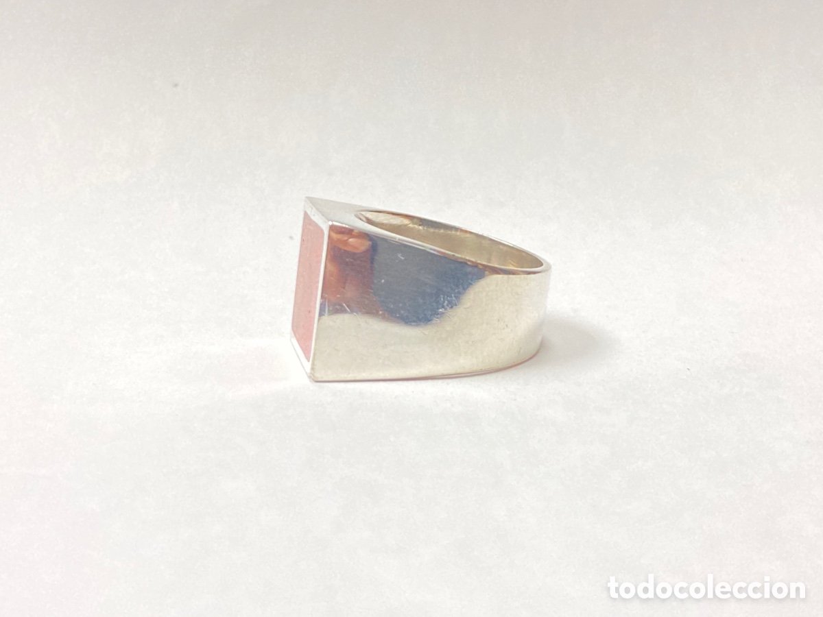 Joyeria: Anillo sello de plata /s55 - Foto 6