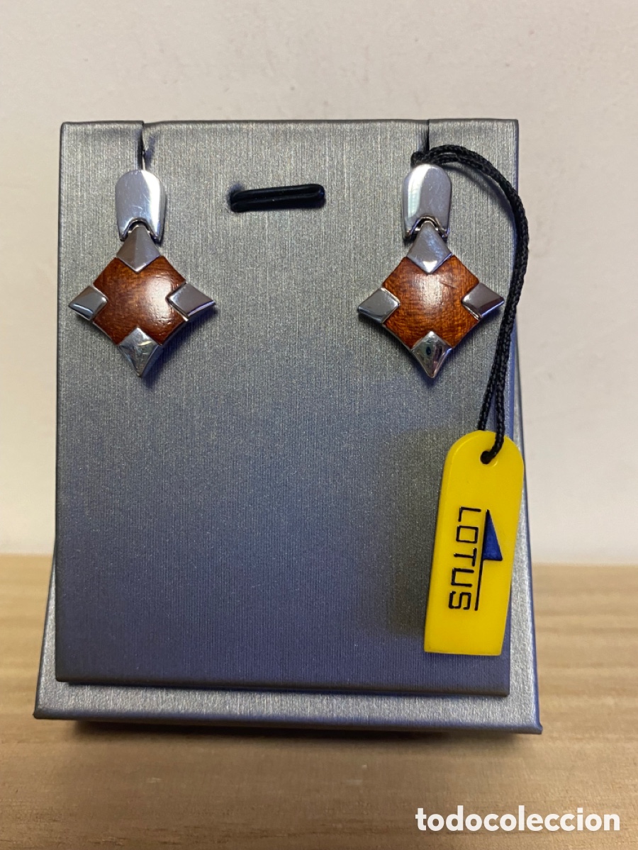 Joaillerie: Pendientes vintage Lotus joyas nuevos