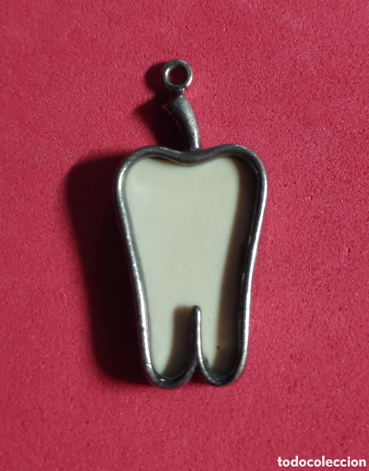 Joyeria: ANTIGUO COLGANTE DE MARFIL Y PLATA - Foto 2