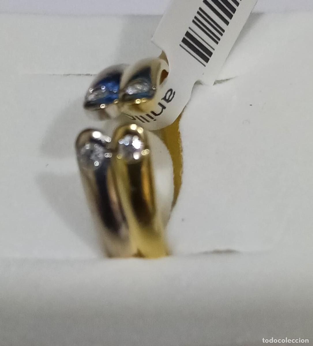 Joyeria: anillo bicolor oro 18 kts y diamantes - Foto 3