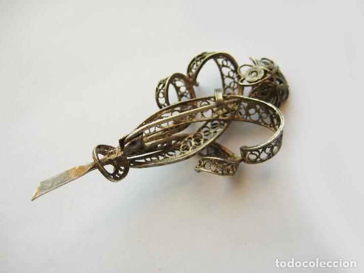 Joyeria: BROCHE DE PLATA ANTIGUO DE FILIGRANA - Foto 3