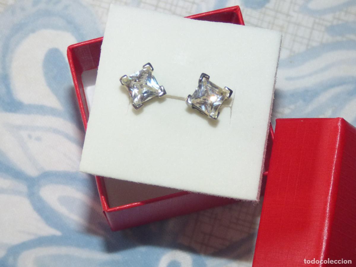Joyeria: Pendientes plata y circonio . - Foto 1