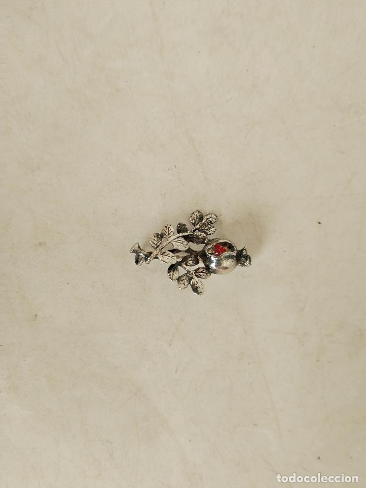 Joyeria: broche granada en plata de ley 925 - Foto 1