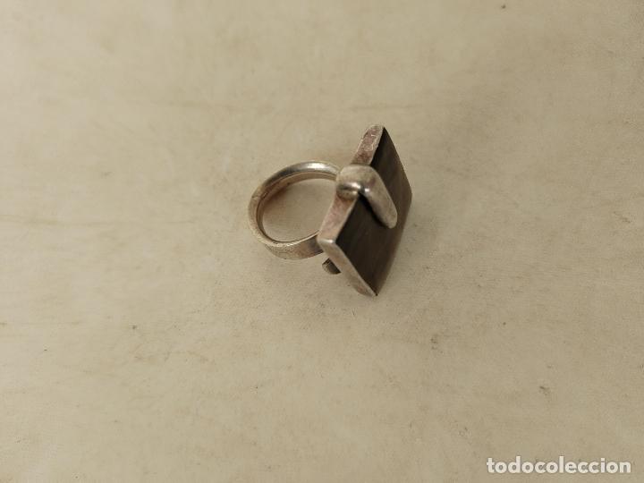 Joyeria: anillo plata de ley 925 con nacar - Foto 4