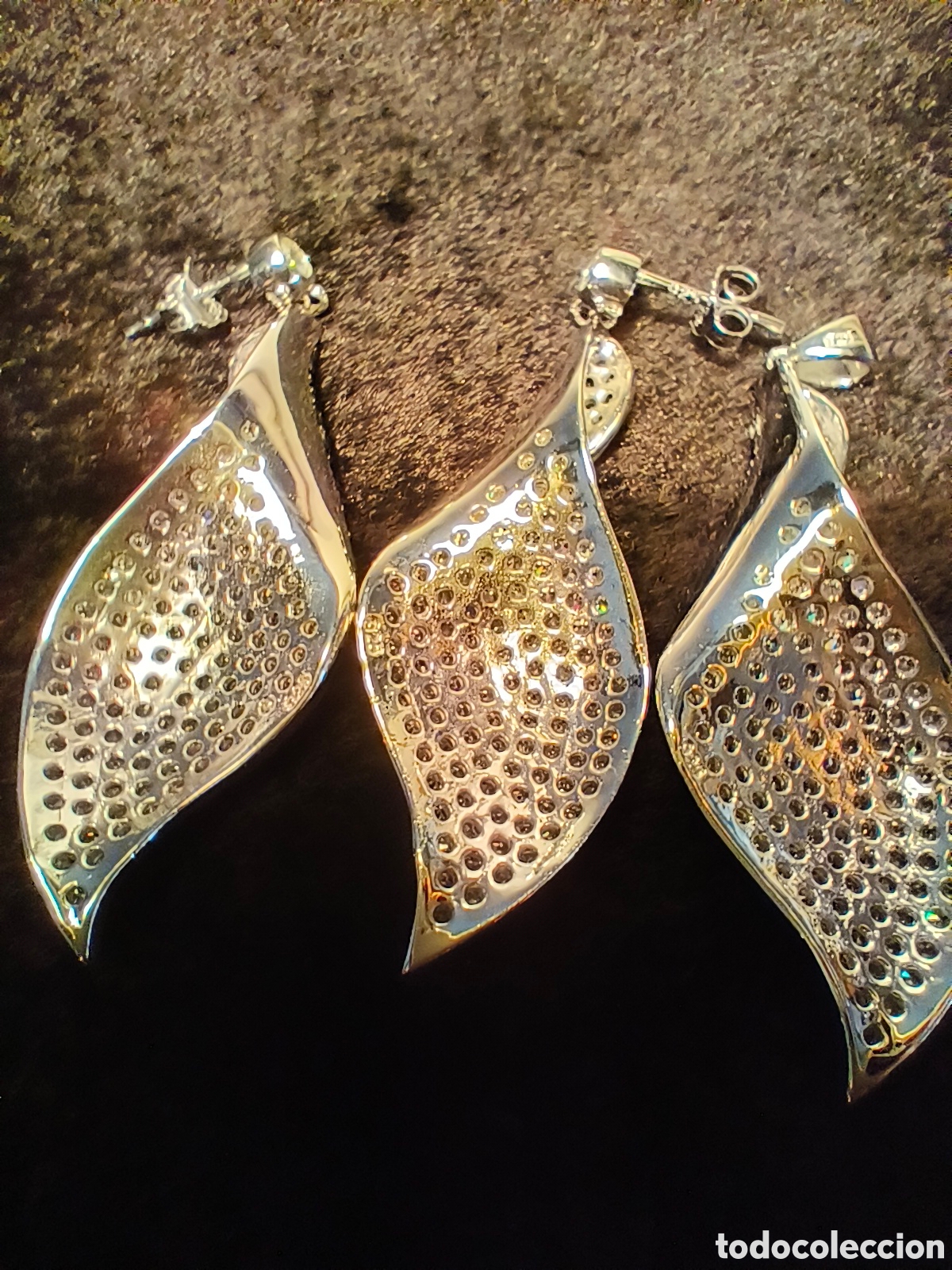 Joyeria: Plata. Pendientes y colgante - Foto 5