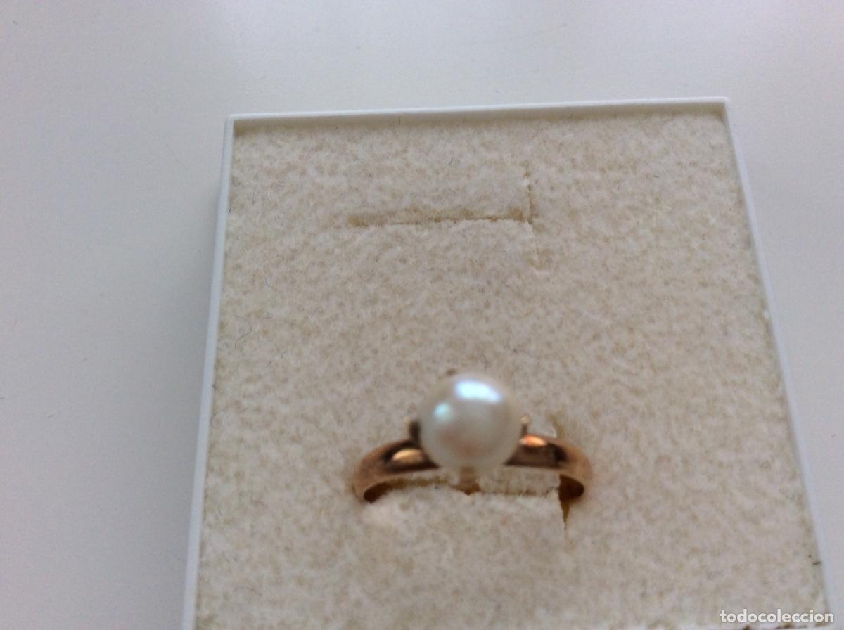 Joyeria: SORTIJA DE ORO DE 18 KLS CON PERLA NATURAL - Foto 6