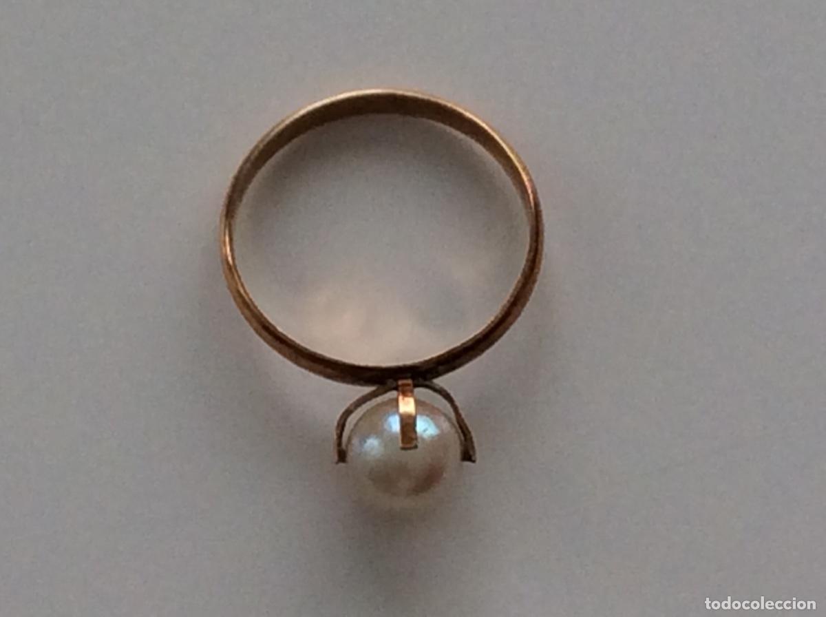 Joyeria: SORTIJA DE ORO DE 18 KLS CON PERLA NATURAL - Foto 5