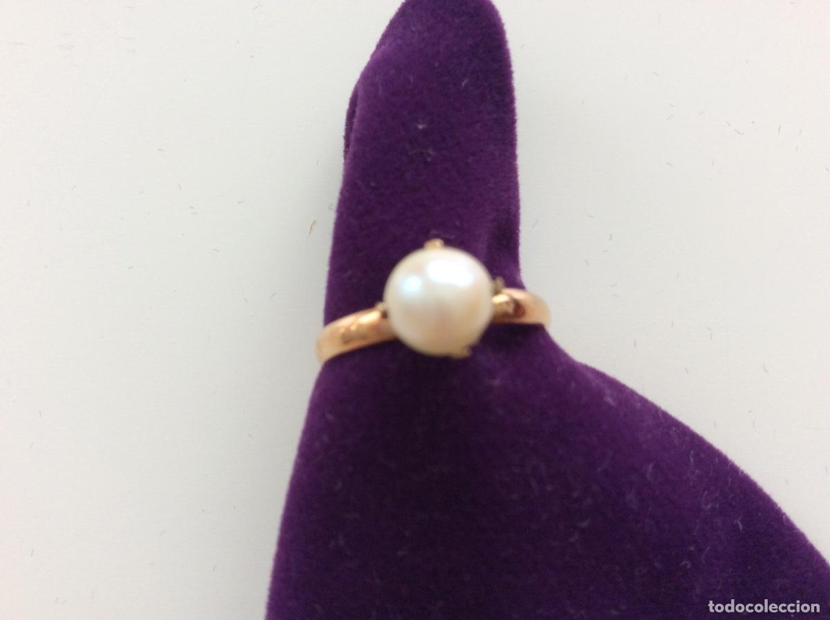 Joyeria: SORTIJA DE ORO DE 18 KLS CON PERLA NATURAL - Foto 7