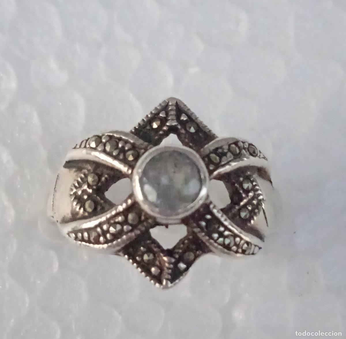 Joyeria: - 925 Argento - Anello Zircone - Marcasite - Foto 6