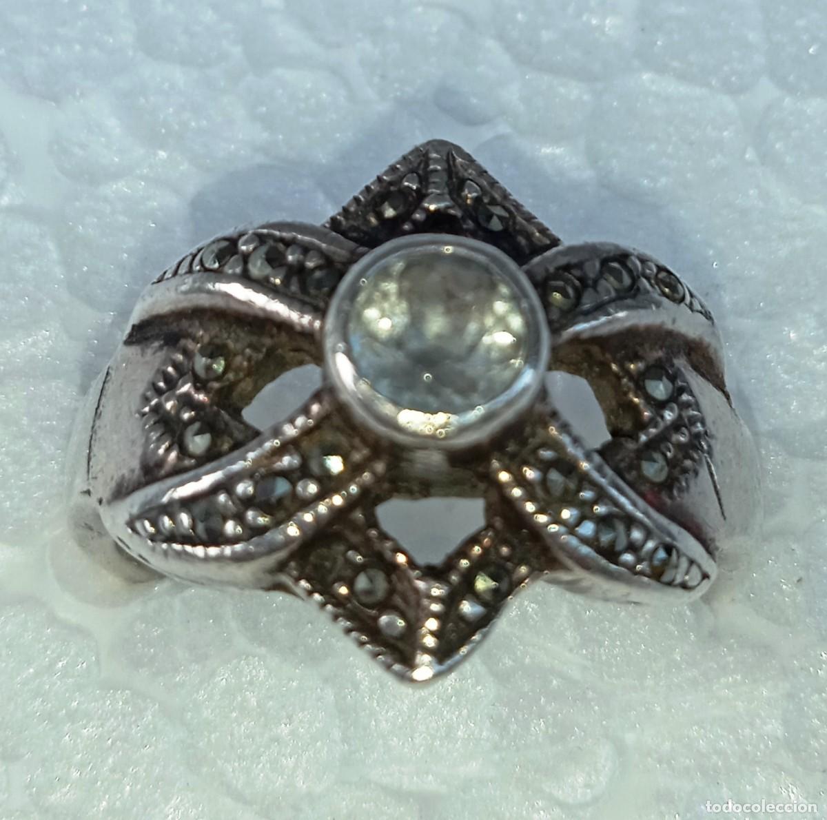 Joyeria: - 925 Argento - Anello Zircone - Marcasite - Foto 10