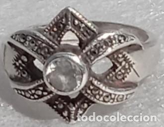 Joyeria: - 925 Argento - Anello Zircone - Marcasite - Foto 1