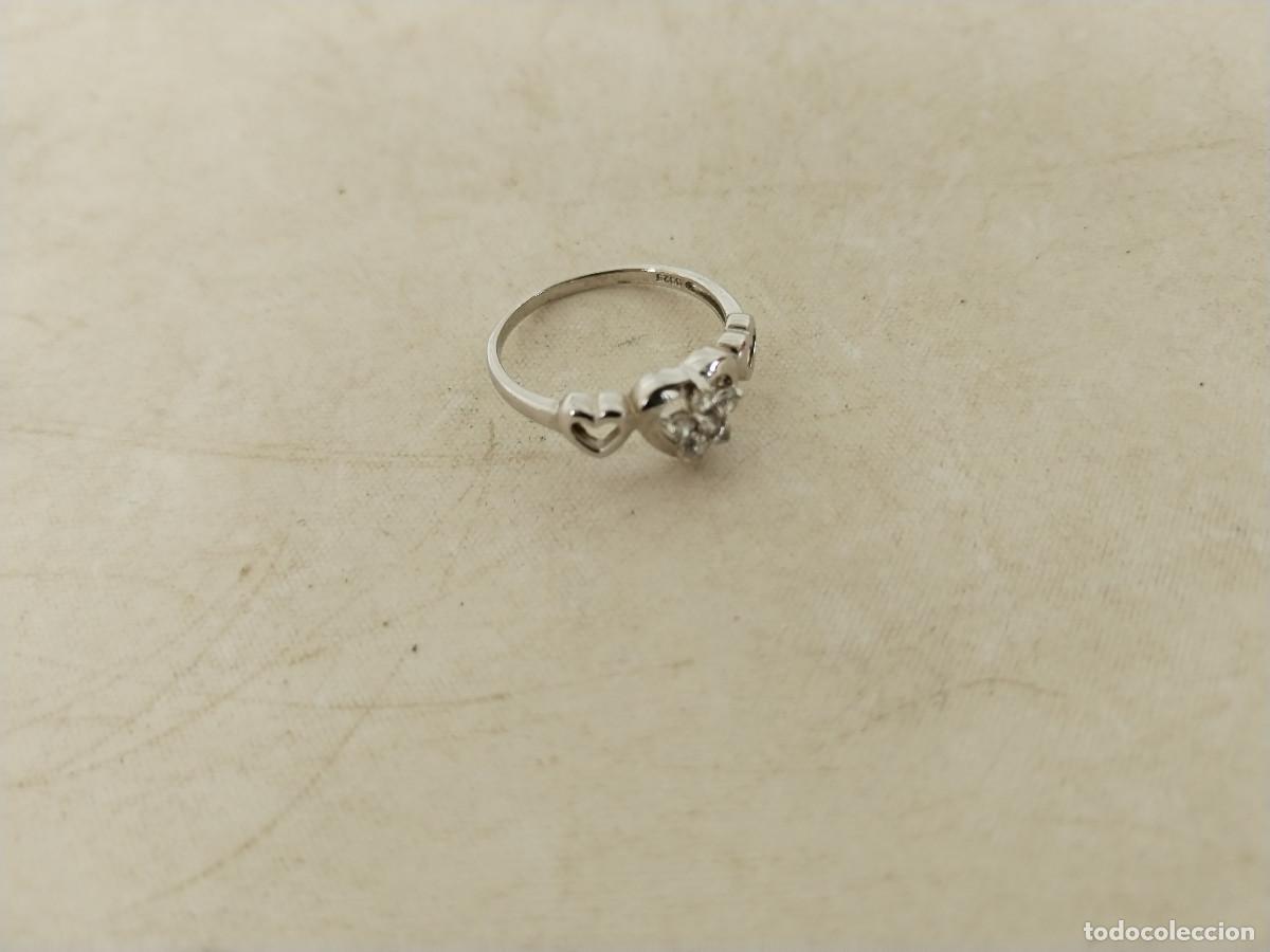 Joyeria: anillo corazones en plata de ley - Foto 3