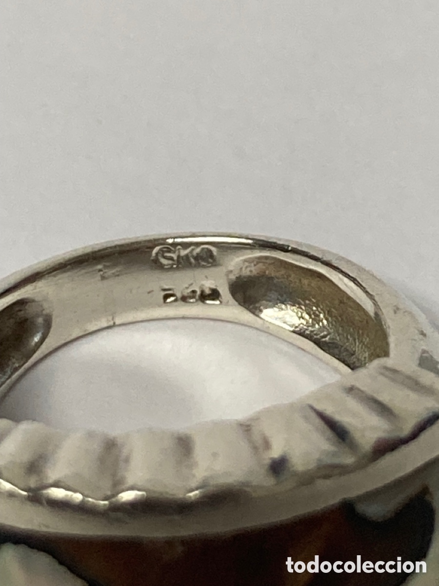 Joyeria: Sortija de plata y n&aacute;car/S60 - Foto 8
