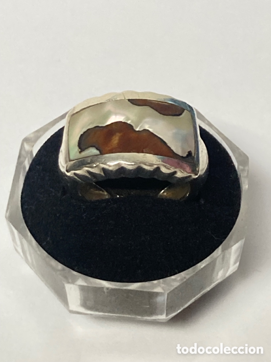 Joyeria: Sortija de plata y n&aacute;car/S60 - Foto 1