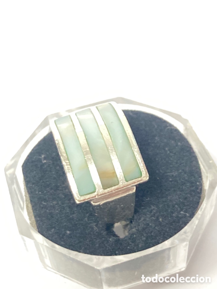 Joyeria: Sortija plata y n&aacute;car celeste /S60 - Foto 3