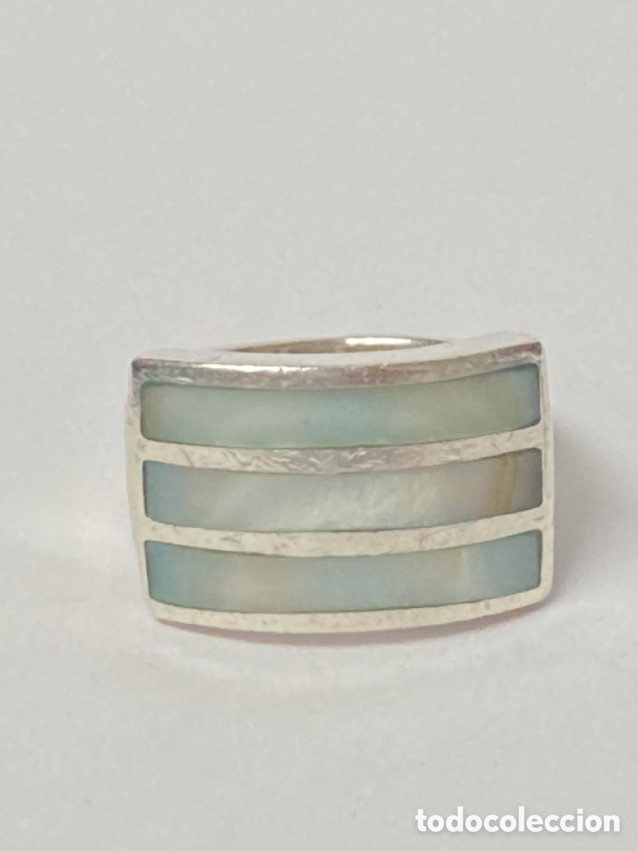 Joyeria: Sortija plata y n&aacute;car celeste /S60 - Foto 5