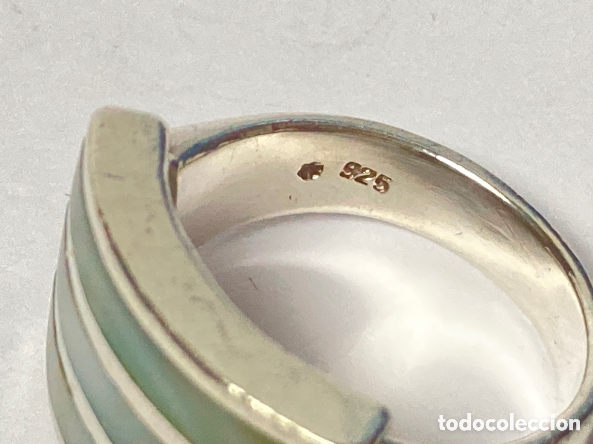 Joyeria: Sortija plata y n&aacute;car celeste /S60 - Foto 9