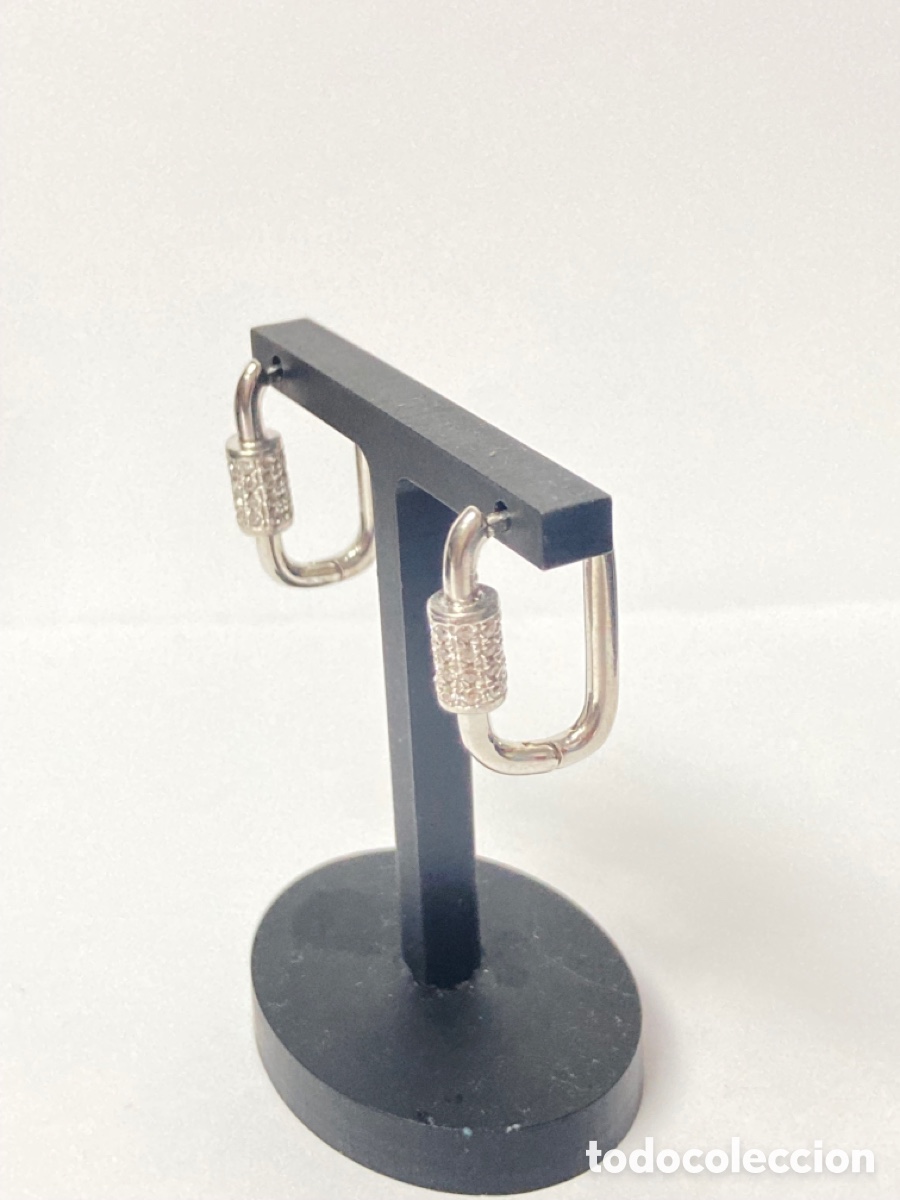 Joyeria: Pendientes de plata rodiada y circonitas /P19 - Foto 3