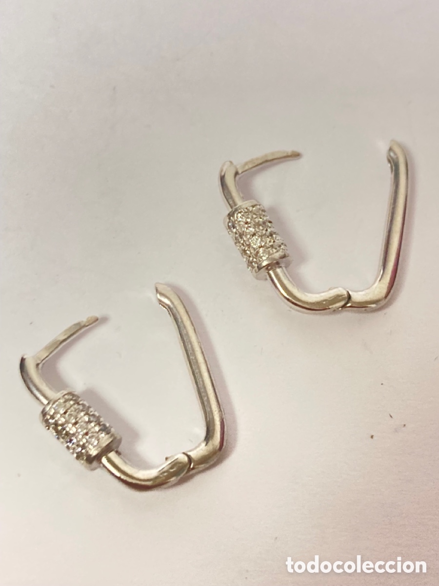 Joyeria: Pendientes de plata rodiada y circonitas /P19 - Foto 5