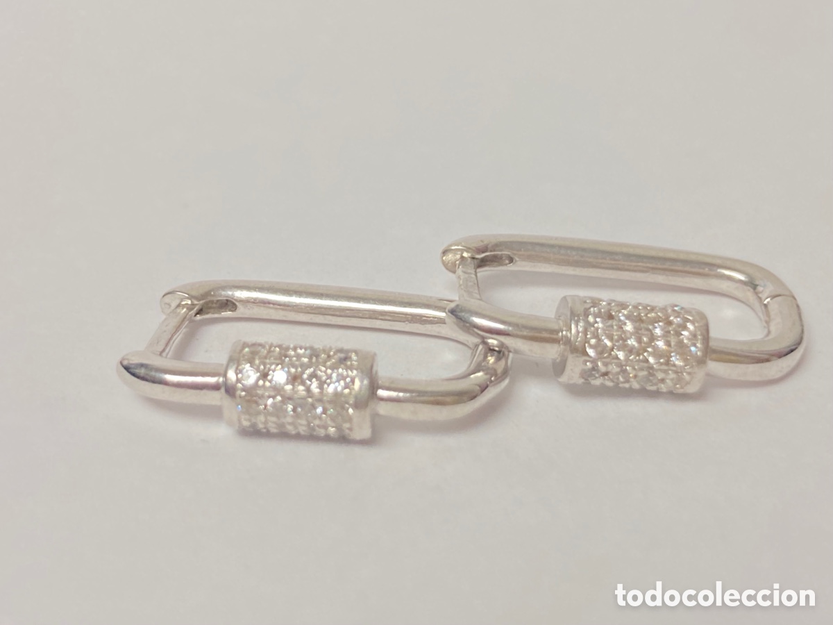 Joyeria: Pendientes de plata rodiada y circonitas /P19 - Foto 6