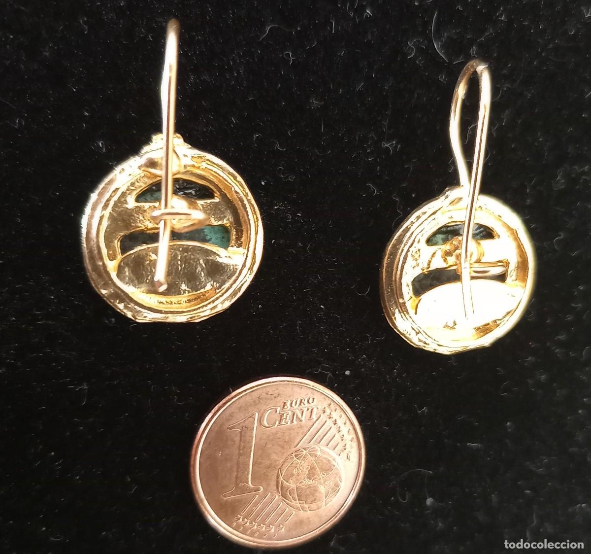 Joyeria: PENDIENTES MONEDA ESTILO ETRUSCO CON BA&Ntilde;O DE ORO - Foto 3