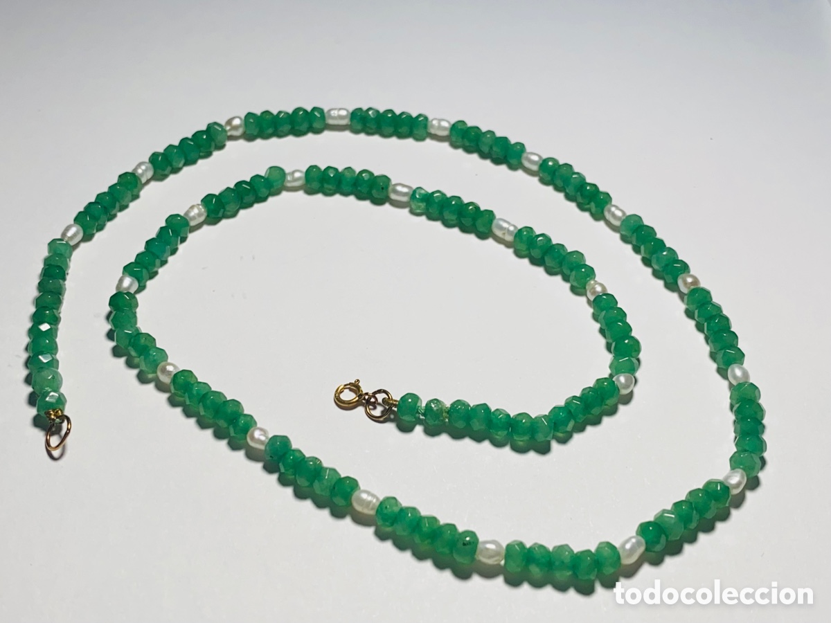 Joyeria: Collar de Oro 18K con Esmeraldas y Perlas - Foto 3