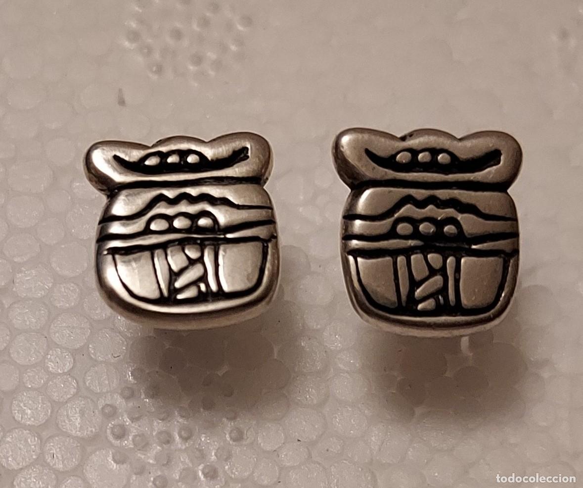 Schmuck: PRECIOSOS PENDIENTES MEXICANOS CON DOBLE PUNZ&Oacute;N - DE PLATA 925 Y DEL ORFEBRE- LIGEROS, PEQUE&Ntilde;OS.