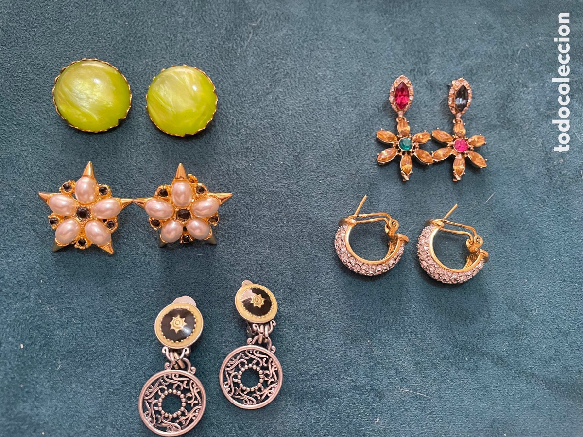 Joyeria: Lote de pendientes de fantas&iacute;a - Foto 1