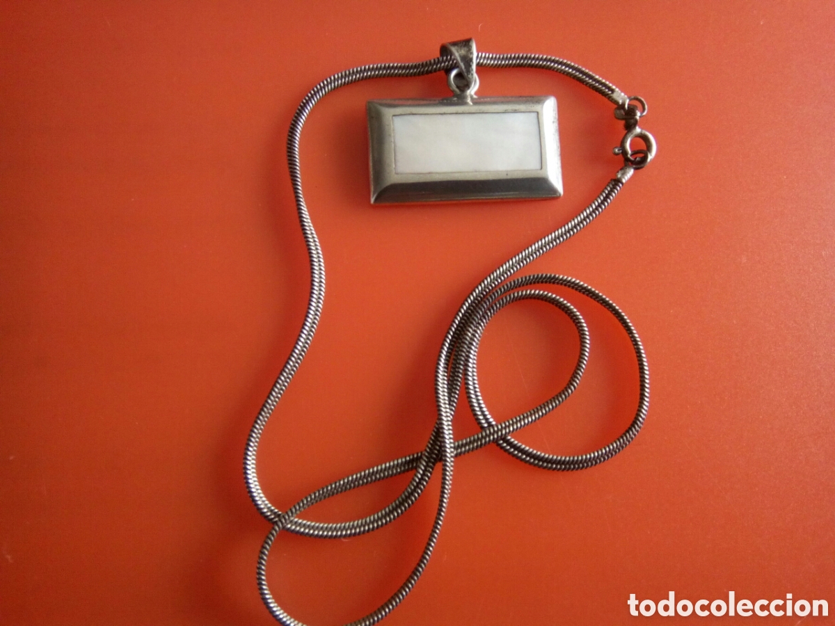 Joyeria: Colgante de plata y n&aacute;car - Foto 2