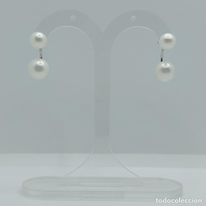Joyeria: Exclusivos pendientes de diseño original en plata de ley 925 y bellas perlas naturales.