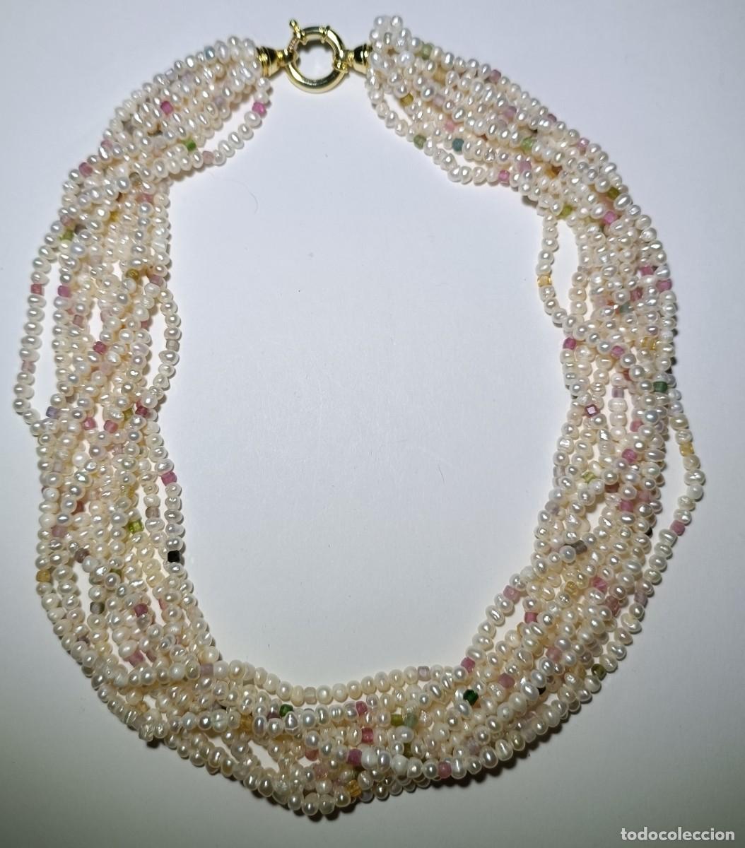 Joyeria: COLLAR DE PERLAS Y TURMALINAS - Foto 1