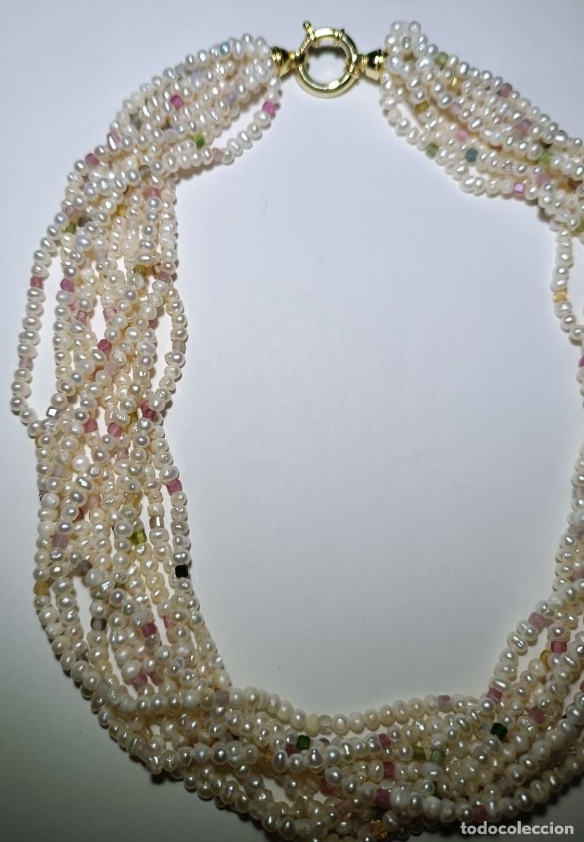 Joyeria: COLLAR DE PERLAS Y TURMALINAS - Foto 3